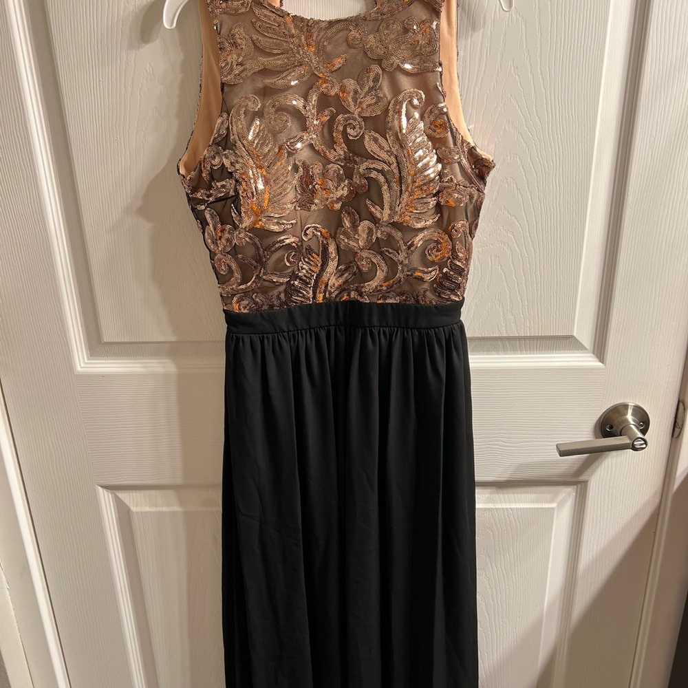 Tawny long formal dress